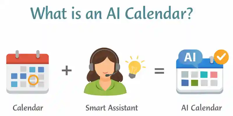 AI calendar created by combining a calendar, smart assistant, and AI
