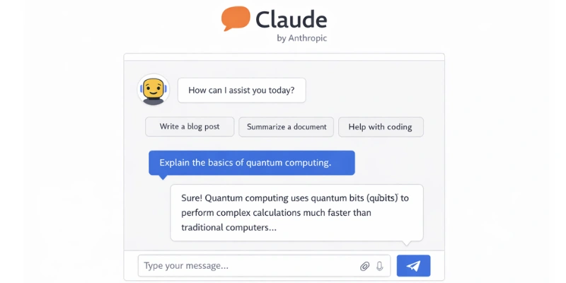 Claude AI chatbot interface showing Claude AI alternatives concept